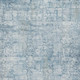 9' X 12' Blue And Ivory Oriental Washable Area Rug With UV Protection
