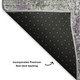 9' X 12' Plum And Ivory Abstract Washable Area Rug With UV Protection