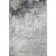 8' X 10' Gray And Silver Abstract Washable Area Rug With UV Protection