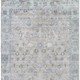 8' X 10' Beige And Blue Oriental Washable Area Rug With UV Protection