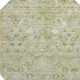 8' Sage And Ivory Oriental Washable Round Rug With UV Protection