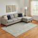 9' X 12' Coral And Copper Oriental Washable Area Rug With UV Protection
