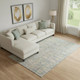 10' X 14' Coral And Copper Oriental Washable Area Rug With UV Protection