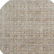 8' Taupe And Beige Oriental Washable Round Rug With UV Protection