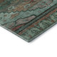 8' X 10' Teal Copper And Gold Oriental Washable Area Rug With UV Protection