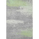 9' X 12' Artichoke Green Gray And Silver Abstract Washable Area Rug With UV Protection
