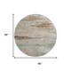 8' Khaki Beige And Ivory Abstract Washable Round Rug With UV Protection