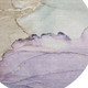 8' Lavender Beige And Ivory Abstract Washable Round Rug With UV Protection