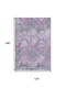 10' X 14' Lavender And Gray Abstract Washable Area Rug With UV Protection