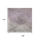 9' X 12' Blush Gray And Ivory Floral Washable Area Rug With UV Protection