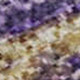 10' X 14' Purple Gold And Ivory Abstract Washable Area Rug With UV Protection