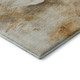 5' X 8' Beige Gold And Ivory Abstract Washable Area Rug With UV Protection