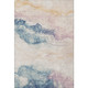 3' X 5' Pearl Blue And Lavender Abstract Washable Area Rug With UV Protection