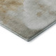 9' X 12' Beige Gray And Copper Abstract Washable Area Rug With UV Protection
