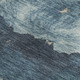 8' X 10' Navy Blue And Ivory Abstract Washable Area Rug With UV Protection