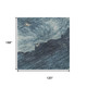 10' X 14' Navy Blue And Ivory Abstract Washable Area Rug With UV Protection
