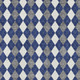 5' X 8' Navy Blue White And Gray Geometric Washable Area Rug With UV Protection