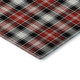 3' X 5' Black Red And White Abstract Geometric Washable Area Rug With UV Protection