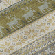 5' X 8' Gray Ivory And Gold Abstract Geometric Washable Area Rug With UV Protection