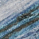 5' X 8' Blue And Charcoal Abstract Washable Area Rug With UV Protection