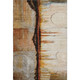 10' X 14' Rust And Charcoal Abstract Washable Area Rug With UV Protection
