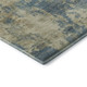 9' X 12' Blue And Taupe Abstract Washable Area Rug With UV Protection