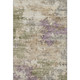 9' X 12' Beige And Purple Abstract Washable Area Rug With UV Protection