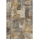 8' X 10' Brown And Beige Abstract Washable Area Rug With UV Protection