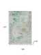 10' X 14' Light Taupe And Teal Abstract Washable Area Rug With UV Protection
