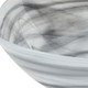 Set of Two 6" Gray And White Alabaster Glass Square Candy or Nut Bowls