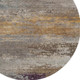 8' Brown And Gray Abstract Washable Round Rug With UV Protection