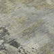 5' X 8' Pewter And Charcoal Abstract Washable Area Rug With UV Protection