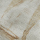 5' X 8' Taupe And Gold Nautical Washable Area Rug With UV Protection