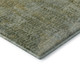 5' X 8' Green And Gold Abstract Washable Area Rug With UV Protection