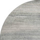 8' Linen And Gray Abstract Washable Round Rug With UV Protection