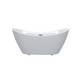59" White Acrylic Oval Bath Tub