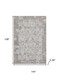 9' X 12' Taupe And Ivory Patchwork Washable Area Rug With UV Protection