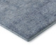 3' X 5' Blue And Denim Blue Abstract Washable Area Rug With UV Protection