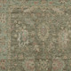 8' X 10' Olive Green And Beige Oriental Washable Area Rug With UV Protection