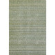 5' X 8' Sage And Gray Striped Washable Area Rug With UV Protection