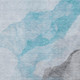 9' X 12' Teal And Gray Abstract Washable Area Rug With UV Protection