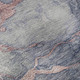 5' X 8' Blush And Gray Abstract Washable Area Rug With UV Protection