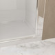Set Of Two Aluminum and Tempered Glass Shower Doors