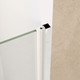 Set Of Two Aluminum and Tempered Glass Shower Doors