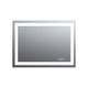 36" Lighted Frameless Bathroom Vanity Mirror