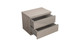 18" Beige Wood Two Drawer Nightstand
