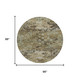 8' Khaki And Olive Green Round Abstract Washable Indoor Outdoor Area Rug