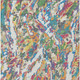 3' X 5' Cream And Green Abstract Washable Indoor Outdoor Area Rug