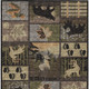 10' X 14' Black And Brown Bear Washable Indoor Outdoor Area Rug