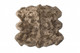 5' X 6' Taupe Wool Sheepskin Handmade Area Rug